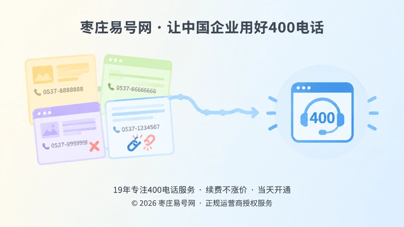 旧内容中的号码失效与统一入口对比的插画